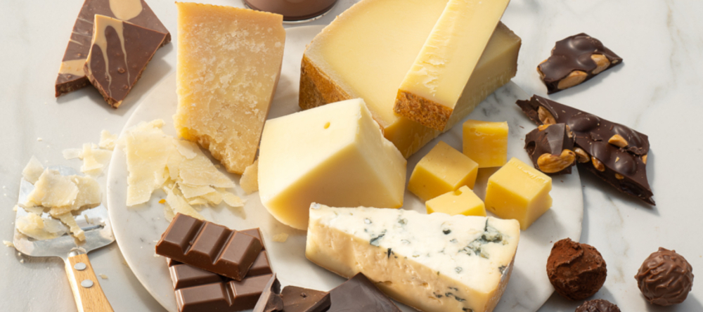 Hofkäse und Schokolade